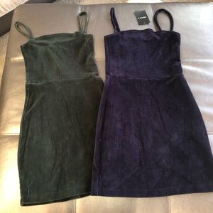 Navy corduroy dress